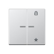 eNet Funk-Steuertaste 2fach, aluminium FM A 1701 AL 