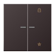 eNet Funk-Steuertaste 2fach, dark FM AL 1701 D 