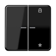 eNet Funk-Steuertaste 2fach, schwarz FM CD 1701 SW 