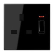 Abschaltbare Steckdose sw 13A 250V 2-pol.u.E LS 3171 KO 