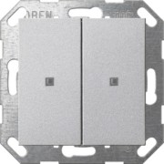 Taster Wippe KNX, 2f, Alu 517326 
