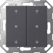 Taster Wippe KNX, 2f, Anthrazit 517428 