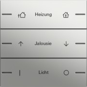 Wippenset 3-fach indiv. Tastsensor Edelstahl 5763600 