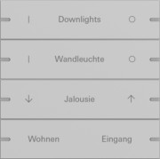 Wippenset 4-fach Tastsens.4 TS4 Grau 5034915 
