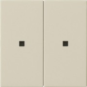 KNX RF Bedienaufsatz 2-f. Cremeweiß 510701 