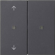 KNX RF Bedienaufsatz 2-f. Anthrazit 510828 