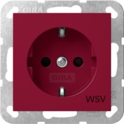 SCHUKO-Steckd. SH WSV Rot 4453108 