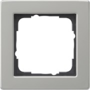 Abdeckrahmen 1fach edelstahl 021133 