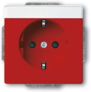 SCHUKO Steckdosen-Einsatz rot RAL3020 20 EUCNB-12-82 