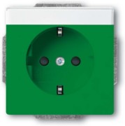 SCHUKO Steckdosen-Einsatz grün RAL6032 20 EUCNB-13-82 