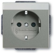 SCHUKO Steckdosen-Einsatz graumetallic 20 EUCNB-803 