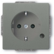 SCHUKO Steckdosen-Einsatz graumetallic 20 EUCBL-803 