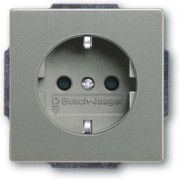 SCHUKO Steckdosen-Einsatz graumetallic 20 EUCBLI-803 