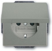 SCHUKO Steckdosen-Einsatz graumetallic 20 EUKBR-803 