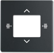 Zentralscheibe sw/matt 7-fach KNX 6108/61-885 