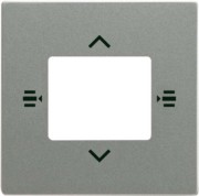 Zentralscheibe gr/metal 7-fach KNX 6108/61-803 