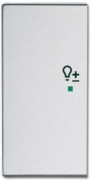 Wippe 2-f li Symbol Dimmer alusilber 6234-21-83 