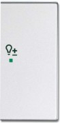 Wippe 2-f re Symbol Dimmer alusilber 6234-22-83 