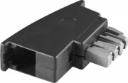 Goobay TAE Adapter N-RJ11/RJ14 sw,St/St 50308 