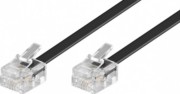 Goobay RJ11 Anschlußkabel 3m,sw,St/St 50317 