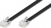 Goobay RJ12 Anschlußkabel 3m,sw,St/St 50321 