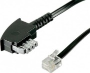 Goobay TAE-N Anschlusskabel 3m,sw,St/St 50951 