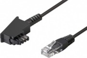 Goobay TAE-F Anschlußkabel 3m,sw,St/St 51233 