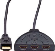 HDMI-Automatikumschalter 0,5m,3auf1,sw HDMS31 