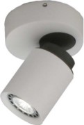 LED-Aufbaustrahler 1xGU10 ws/anth 42525 