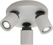 LED-Aufbaustrahler 3xGU10 ws/anth 42528 