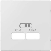 Zentralplatte ws/glanzf.USB Lade. MEG4367-0325 