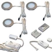 3er-Set LED-Einbauleuchte edelstahloptik 61057830108 