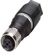 Sensor-Aktor-Stecker 4p.,M12-Buchse ger. SACCM12FS-4QO-0,75-M 