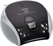 LENCO UKW-Radio m.CD stereo,schwarz/silbe SCD-24 black/silver 