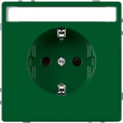 SCHUKO-Steckdose gn mit Schriftfeld MEG2302-6004 