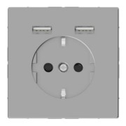 SCHUKO-Steckdose m.USB Ladegerät eds MEG2366-6036 
