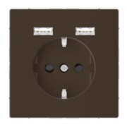 SCHUKO-Steckdose m.USB Ladegerät moca MEG2366-6052 