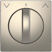 Zentralplatte nickelmet Roll.Tast-Rastschalt MEG3875-6050 