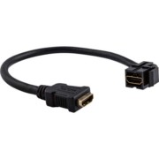 HDMI-Keystone m.Kabelpeitsche sw MEG4583-0002 