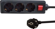 Tischsteckdose 3-fach,Schalter,sw E46 