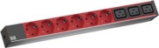 Steckdosenleiste 6xSchutzk.rot 800.2333 