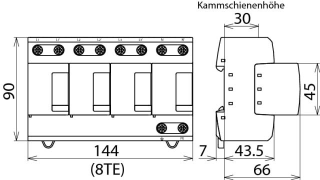 Kombi-Ableiter DEHNventil M DV TT 255 
