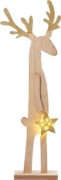 LED-Holzrentier mit Stern 524130 