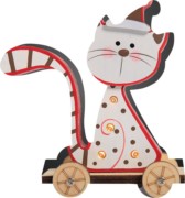 LED-Holzkatze sitzend 524185 