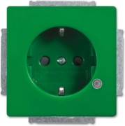 Schuko-Steckdoseneinsatz grün RAL 6032 20 EUCBL-13-84-101 