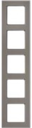 Rahmen 5-fach Glaseffekt stein-alu D 20.675.242.702 