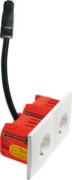 Doppel Steckdose SCHUKO BADORA mit WAGO H 11.661267202RD30BW 