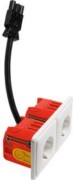 Doppel Steckdose SCHUKO mit Wieland H 80.661267202GE30BW 