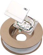 FTTH-Anschlussset mit Wanddose, AP 2xLC-D OS2 APC 50m 