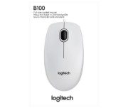 Logitech Maus Optisch,Business B100 USB ws 